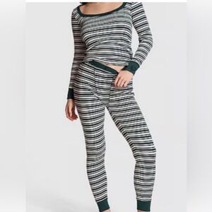Pepe Jeans Dark Green and White Striped Set pj large